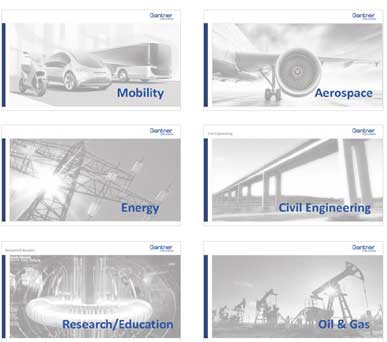 Diferentes sectores para la adquisicion de datos