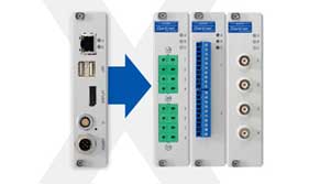 Mostrando los conectores de los productos
