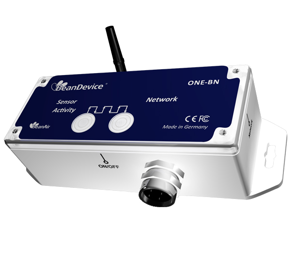 Mostrando un sensor de red inalambricas de Bean Device